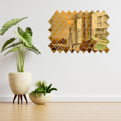12Pcs Acrylic Mirror Stickers, Home & Wall Decor