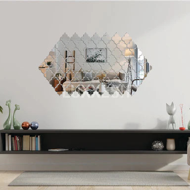 12Pcs Acrylic Mirror Stickers, Home & Wall Decor