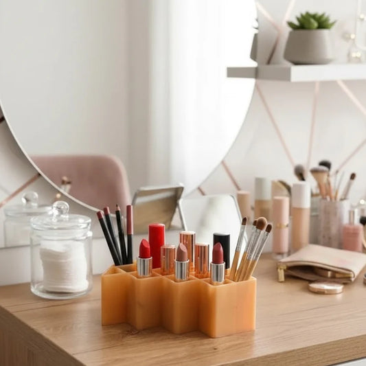 12 Grid Plastic Lipstick Organizer, Home and Living 