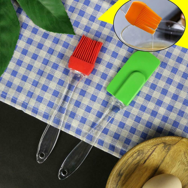 2-Pack Silicone Spatula & Brush