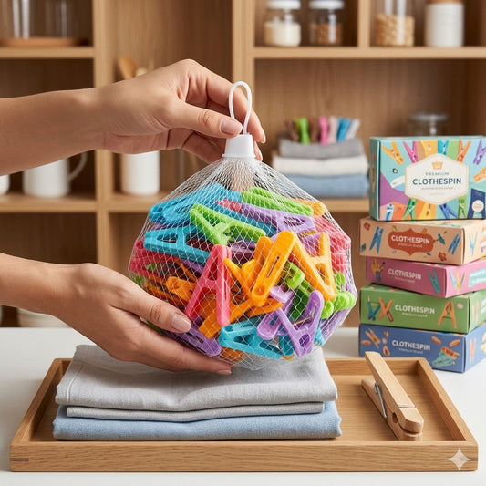 50Pcs Cloth Hanging Clips Multicolor