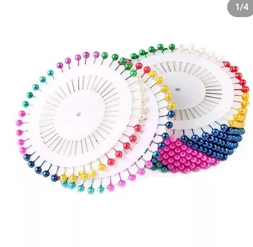 40 Pieces Small Head Multicolour Scarf Pins