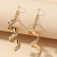 Spiral Shiny Curved Personality Earrings