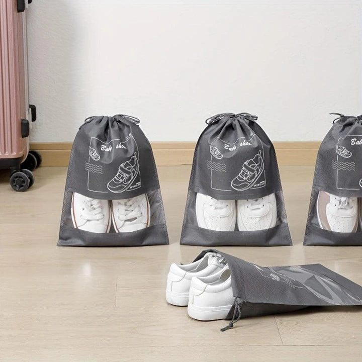 Pack Of 5 Dust-proof Travel Shoes Storage Bag