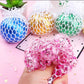 1PC Mesh Squishy Stress Rainbow Color Balls for Kids Fidget Toy