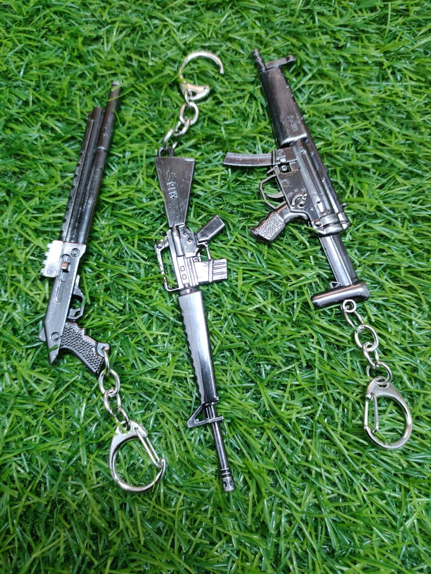 1PC PUBG Game Guns Keychain