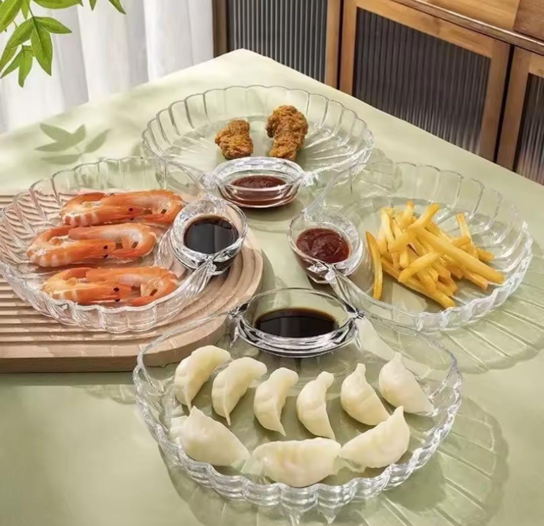 1Pcs Acrylic Snacks Plate, Kitchen Accessories 