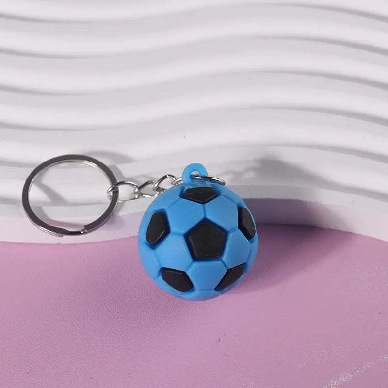 1Pcs Soft Rubber Football Keychain, Under One Dollar 