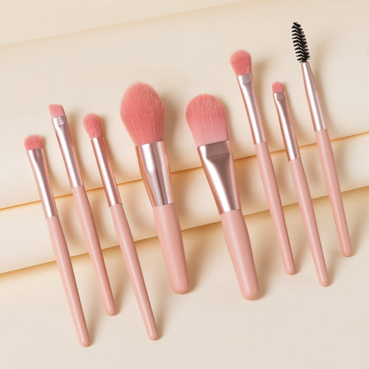 8 Pcs Travel Portable Soft Makeup Brushes Set