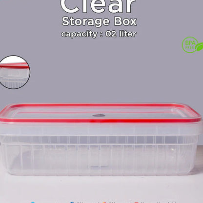 2Ltr Clear Storage Box, Kitchen Accessories