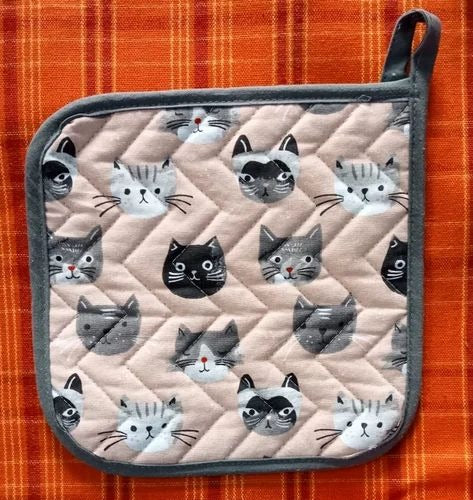 Printed Heat Resistant Kitchen fabric Pot Holder Under 1$