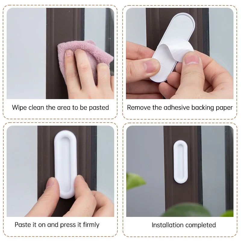 2Pcs Sliding Handle
