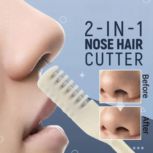 2 Pcs Portable Manual Nose Hair Trimmer