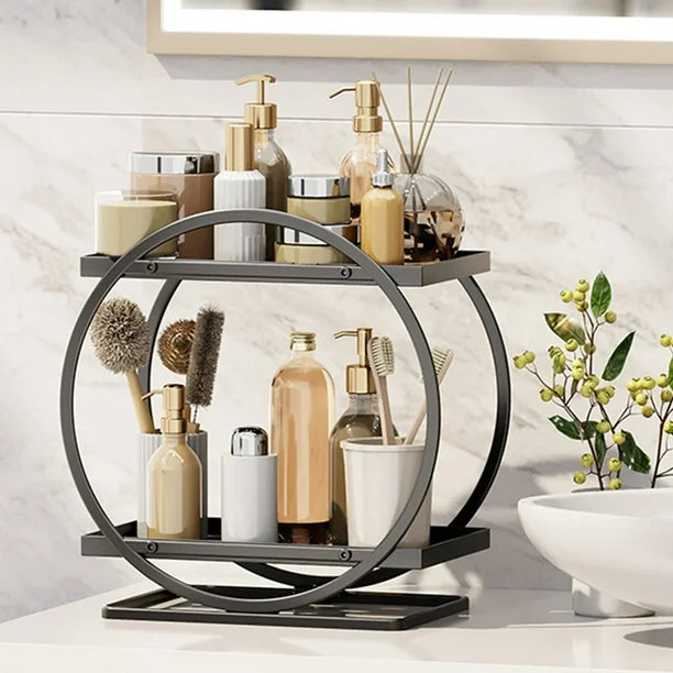  2 Layer Round Storage Rack