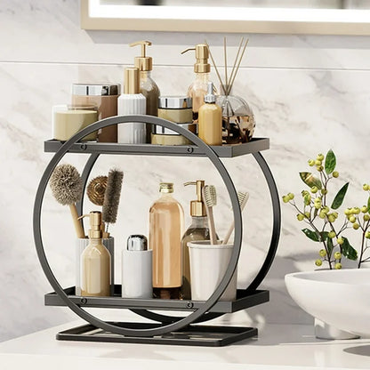  2 Layer Round Storage Rack