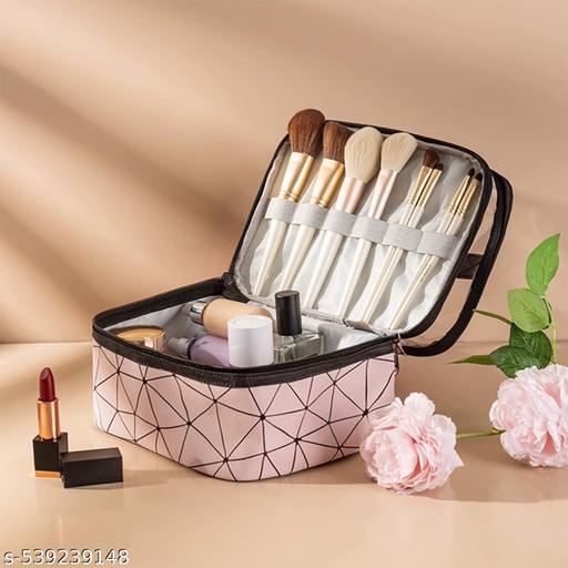 2 Section Transparent Cosmetic Pouch