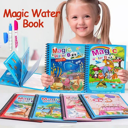 Magic Water Quick Dry Coloring Doodle Reusable Book