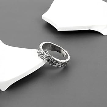 Vintage Wings Shape Silver Ring