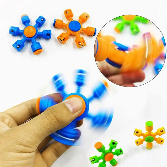 Spin and flip combo Fidget Spinner(Random Colour)