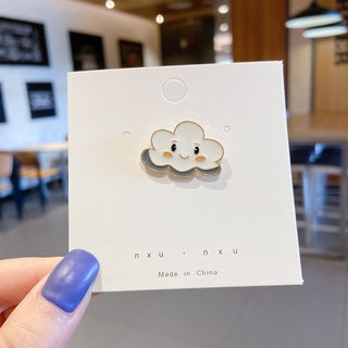Cute Happy Cloud Brooch Pin