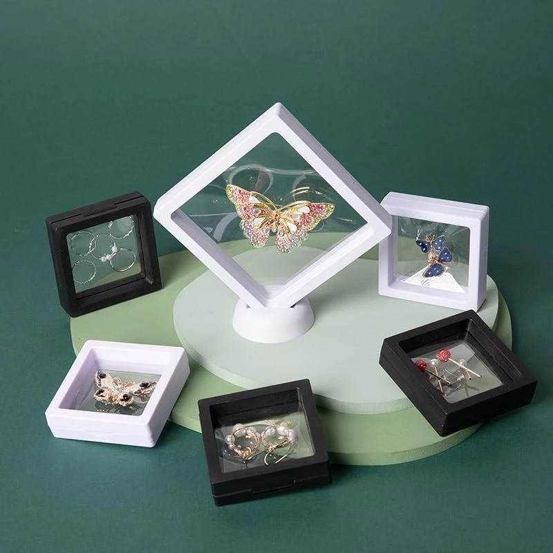1PC 3D Floating Picture Frame Shadow Jewelry Display Box