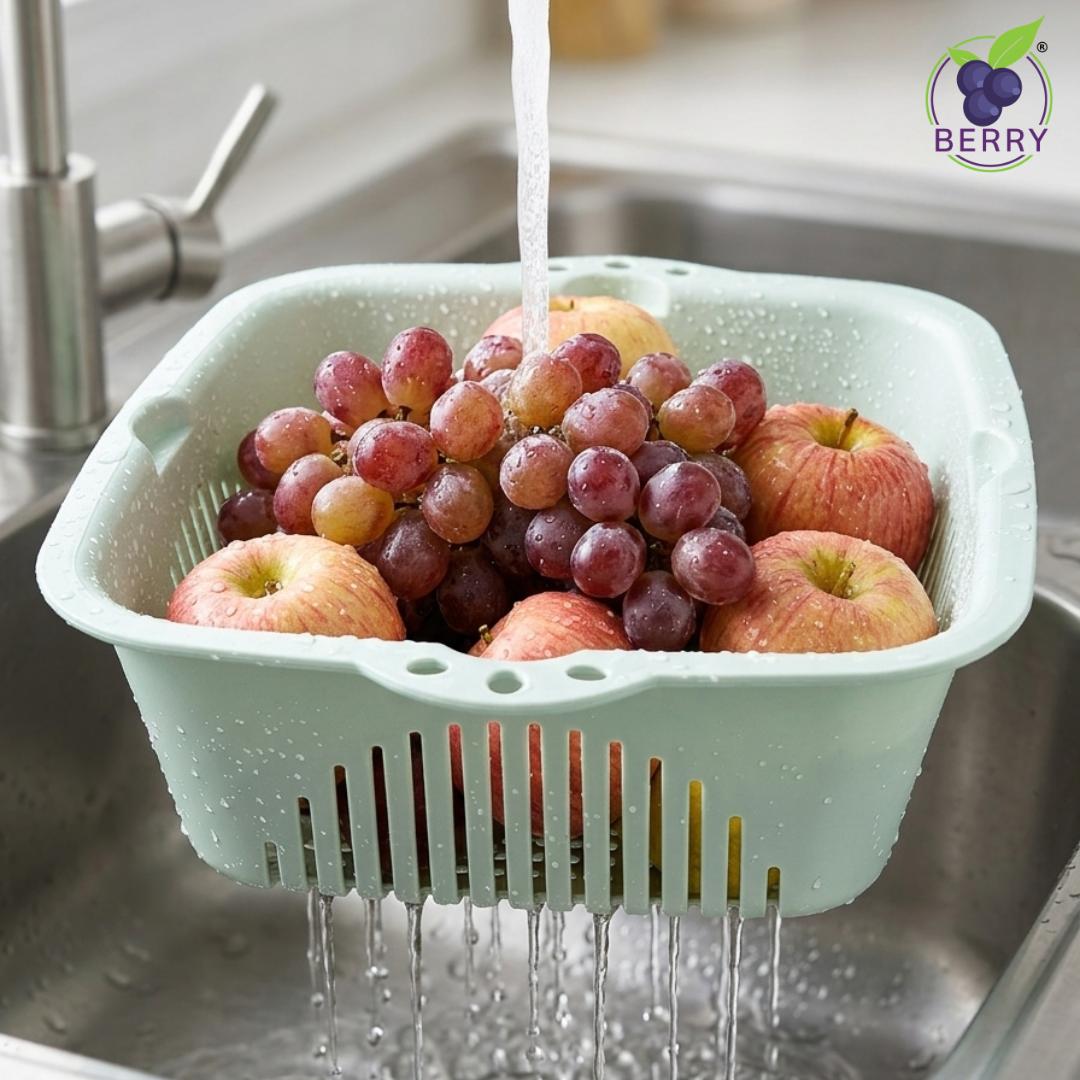 3Pcs Multi Size Kitchen Colanders Drainers For Fruits, Vegetables & Pasta