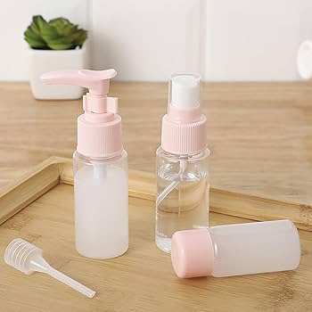 3Pcs Refillable Clear Cream & Lotion Storage Bottles