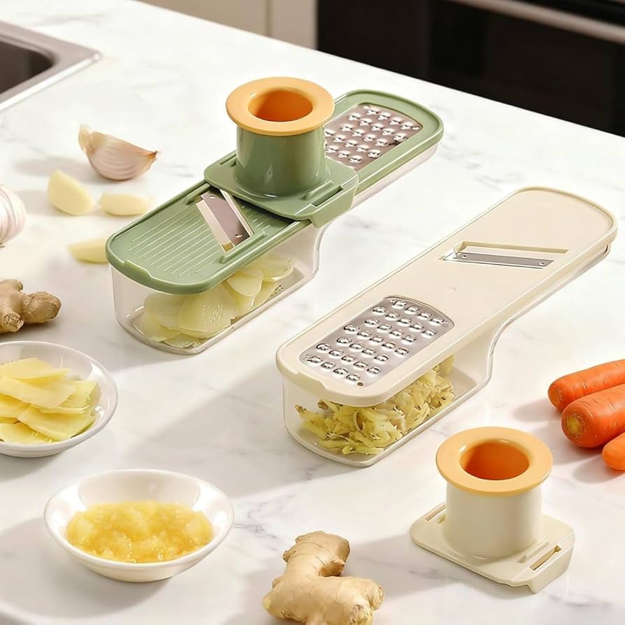 3 In 1 Manual Handheld Garlic Chopper Grinder