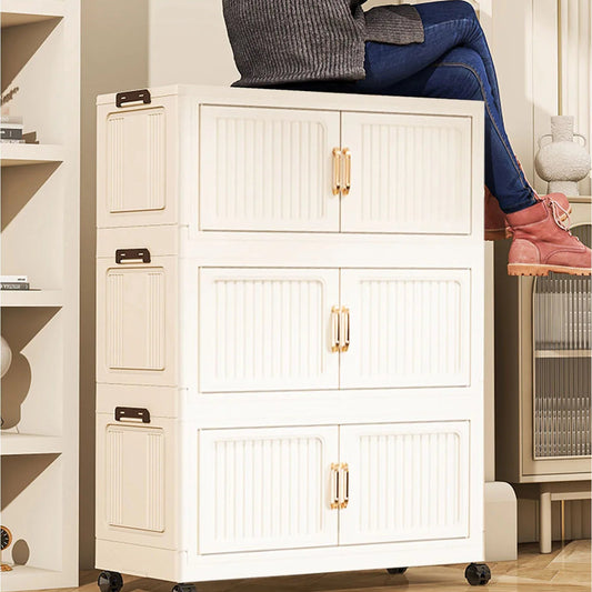 3 Layer Folding Wardrobe, Home and Living 