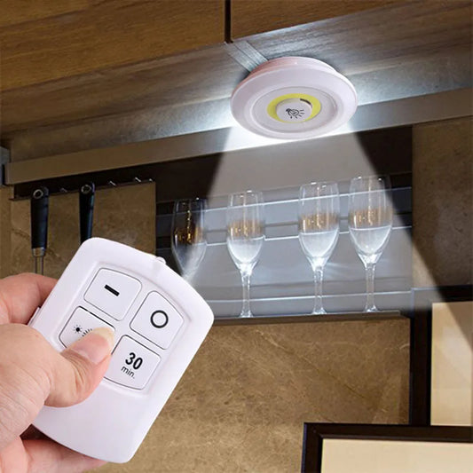 3 Pack Wireless Under Cabinet LED Lights with Remote Control
