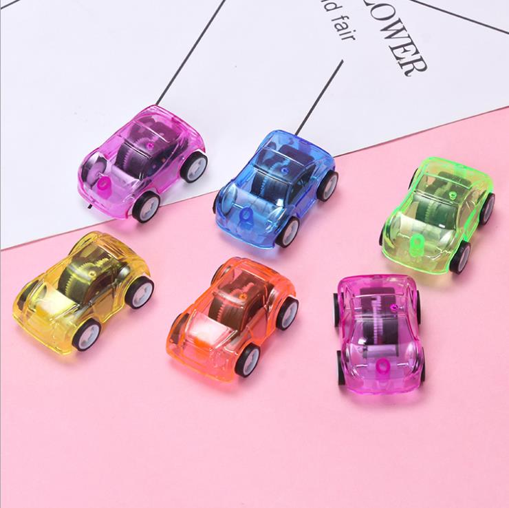 3 Pcs Crystal Candy Color Tiny Pull Back Cars, Under One Dollar