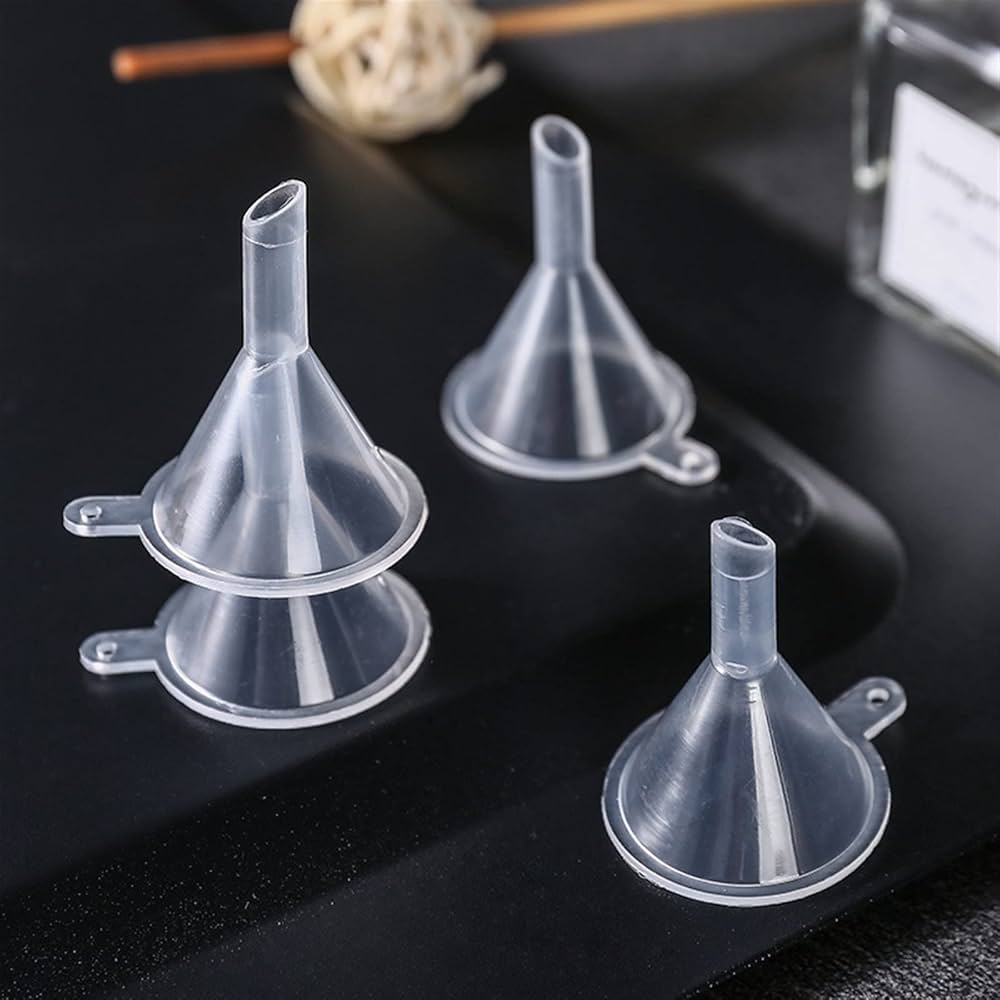 3 Pcs Transparent Mini Plastic funnel, Under One Dollar