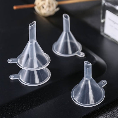 3 Pcs Transparent Mini Plastic funnel, Under One Dollar