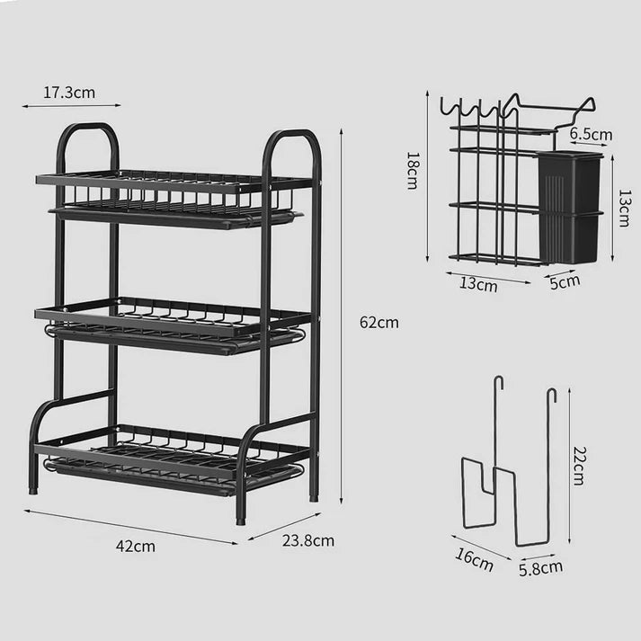 3 Tier Dish Drying Rack
