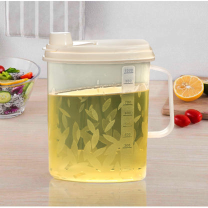 1 Pcs 1 Ltr Oil Jug High Quality Clear Plastic Beautiful Design