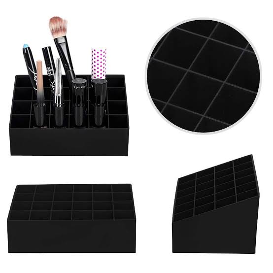 24 Grid Stand Solid Lip Stick Cosmetic Storage Box Organizer