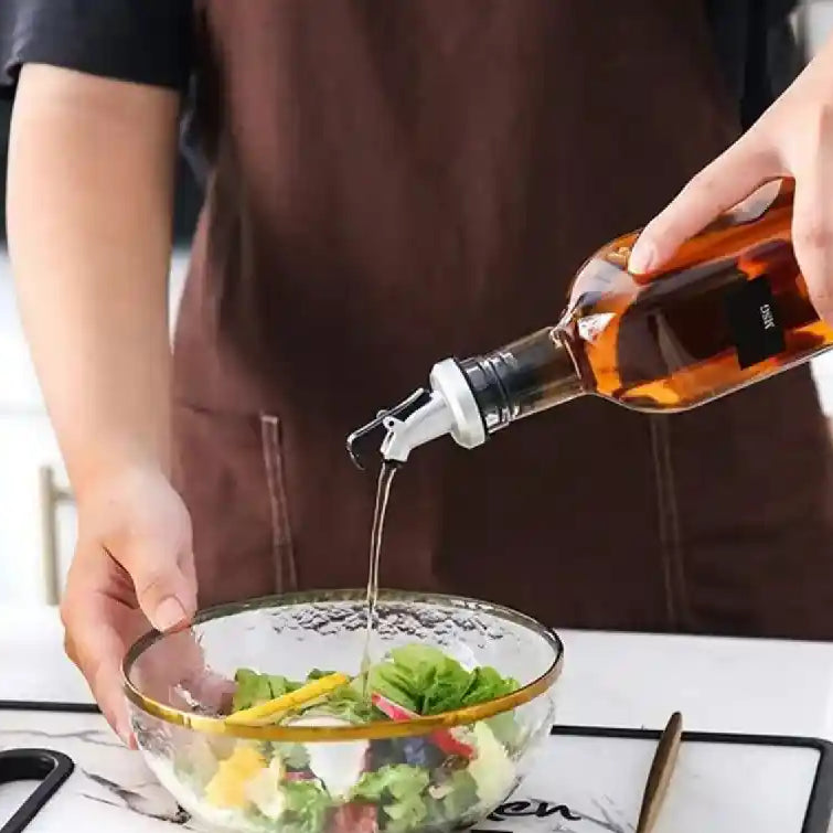 4Pcs Oil & Spice Set (White) Kitchen Accessories 