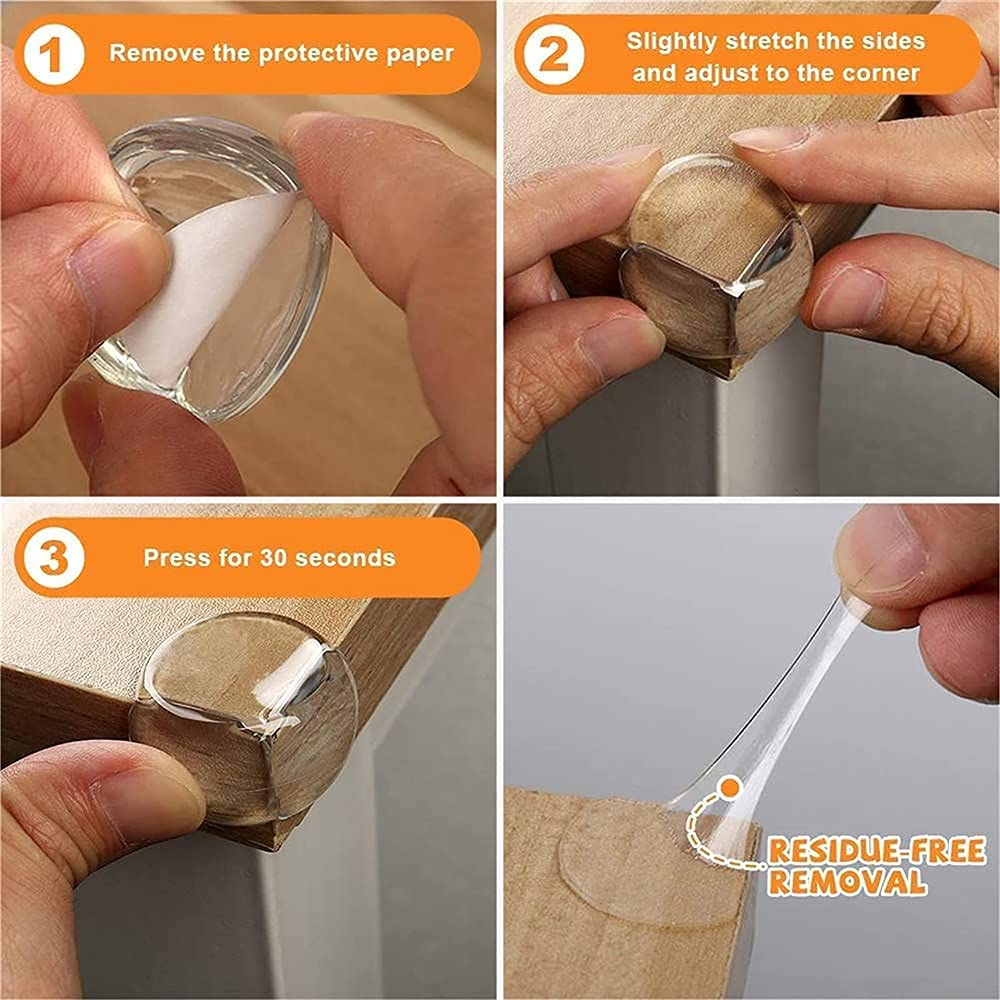 Pack Of 4 Thick Silicone Table Corner Protectors Under 1$
