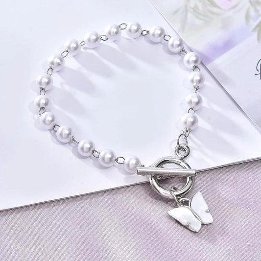 Beautiful Butterfly pearl bracelet