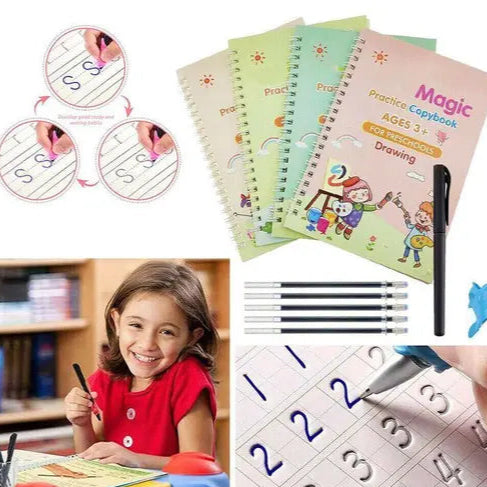 Sank Reusable Practice Copybook for Kids Writing Practice Book