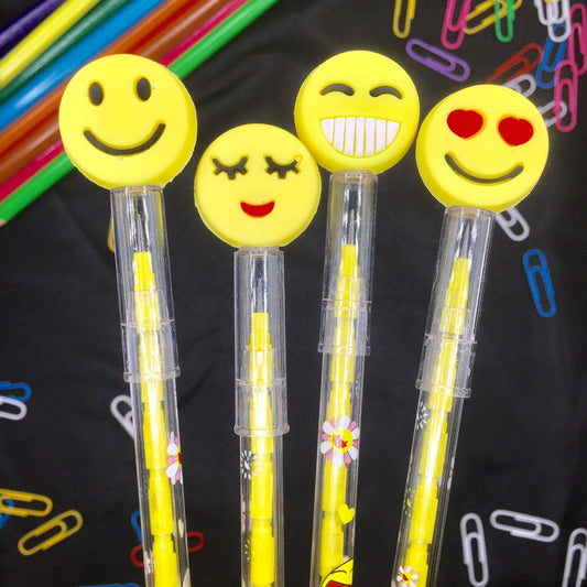 1 Pcs Cute Emoji Face Lead Pencil