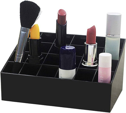 24 Grid Stand Solid Lip Stick Cosmetic Storage Box Organizer