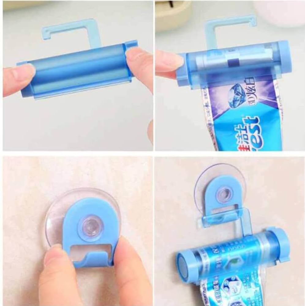 Toothpaste Squeezer Rolling Dispenser Holder