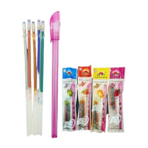 5 Pcs Multi-Colour Glitter Gel Pen Under One Dollar