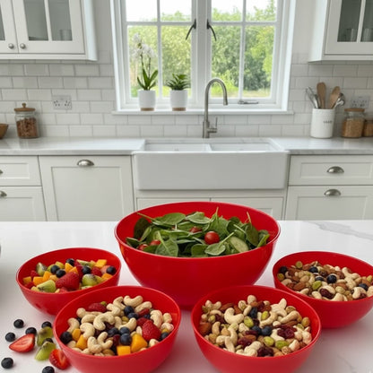 5Pcs Kitchen Serving Bowls For Cereal & Snacks, Kitchen Accessories 