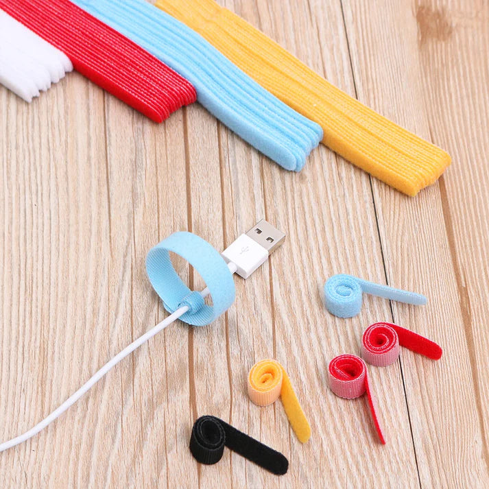5 Pcs Velcro Cable Organizer Ties, Under One Dollar 
