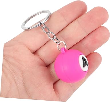 1 Pcs 4 Number Billiards Keychain