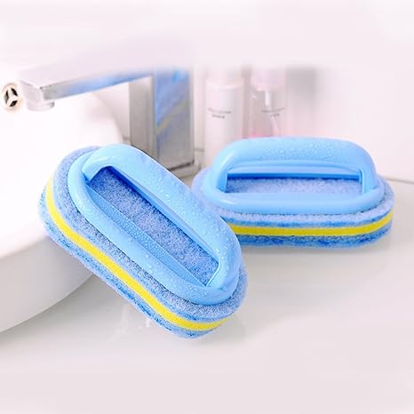 High Quality Plastic Handle Grip Multipurpose Cleaning Sponge Brush