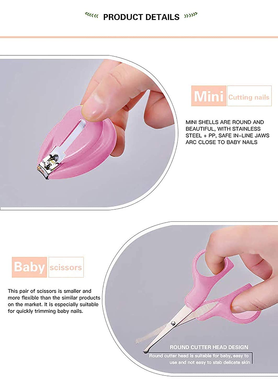 Nail Cutter & Scissor Grooming Kit For Babies