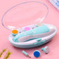 Electric Baby Nail Trimmer with 6 Grinding Heads and LED Light for Babies
